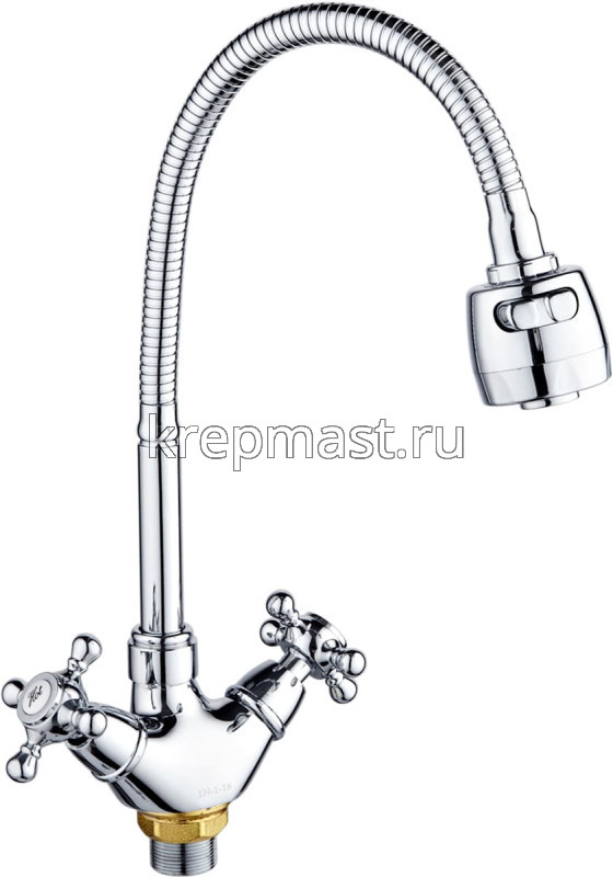 Смеситель д/кухни SL 65-279F с гибким изливом (хром)