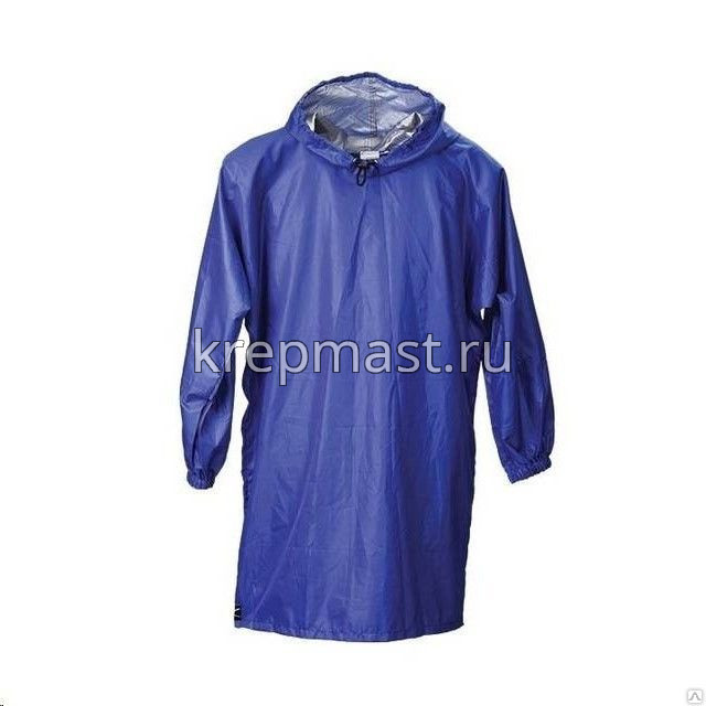 Плащ-дождевик (нейлон) синий S-XL