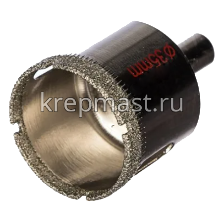 Коронка п/СТЕКЛУ алмазная 35мм КЕРАМОГРАНИТ