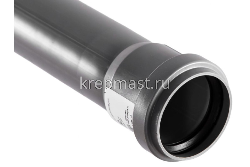 Труба с раструбом D 50*1,8 (1,5м) п/п