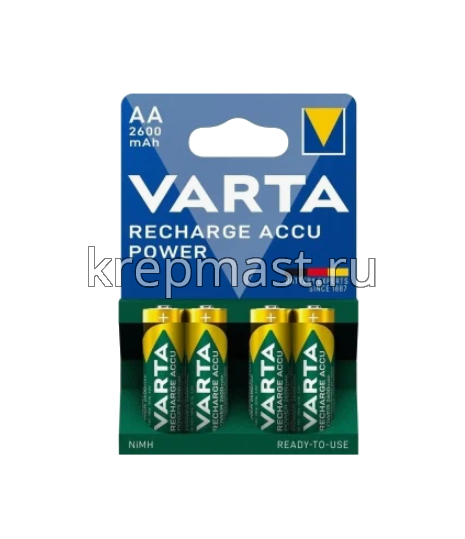 Батарейка VARTA POWER Accu AA аккумул. 2600мАч
