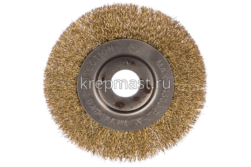 Корщетка- колесо 125мм для УШМ FIT / USP латунь прямая