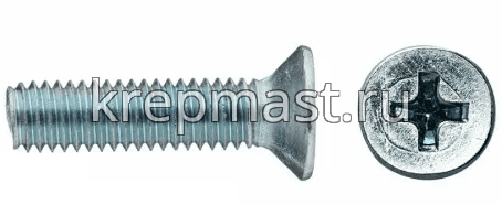 Винт потай 10х30 DIN 965