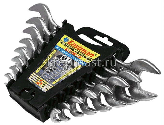 Ключи-набор рожковый Eastman ( 8 шт) (8-27мм)