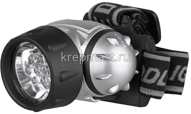 Фонарь ULTRAFLASH налобный металлик 7LED