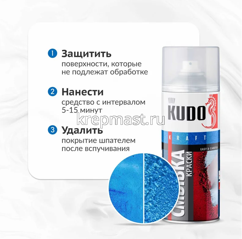 Смывка аэроз. универ. старой краски KUDO 520мл