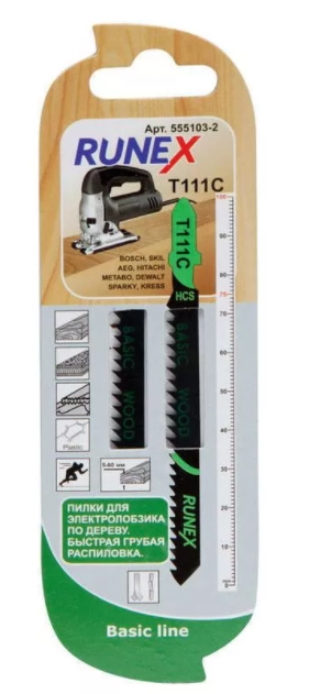 Т 111 C пилки 100мм (дерево, грубый распил)
