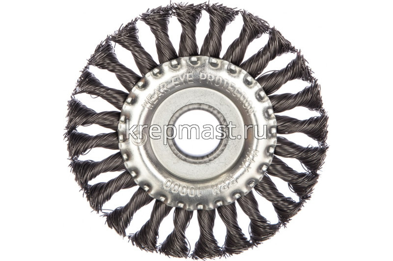 Корщетка- колесо 125мм для УШМ DEXX сталь витая