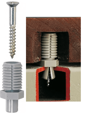 ТВ дюбель для крепл.ступеней к стальным конструкциям