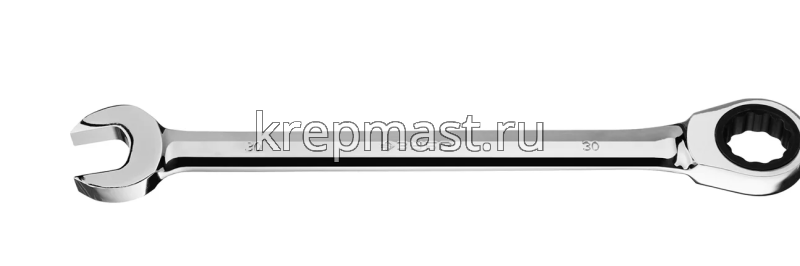 Ключ комбинированный 30мм трещеточный ЗУБР Профи