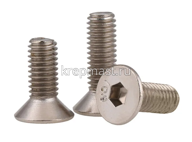 Винт с внут. шестиг. потай голов. 12х 25 кл.пр.10,9 DIN 7991
