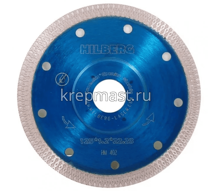 Диск алмазный 125 х 22 х 1,2 турбо Hilberg / Matur ультратонкий