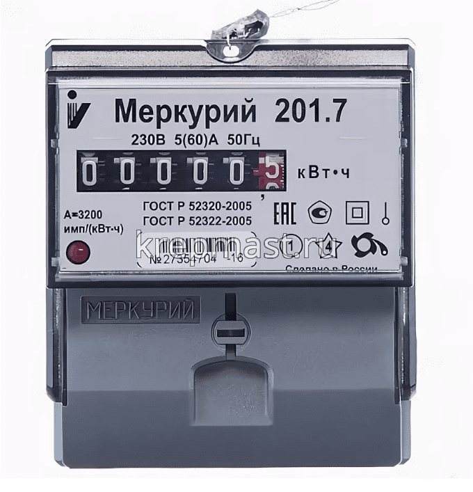 Счетчик электрический Меркурий 1ф 5-60А