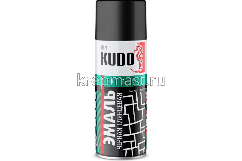 Эмаль аэр. универс. черная глянц. 520мл