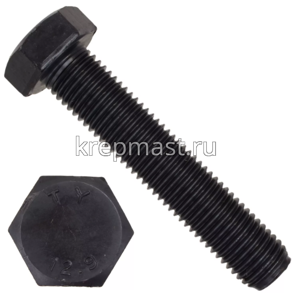 Болт 10х 80 кл.пр 12,9 черный п/р DIN 933