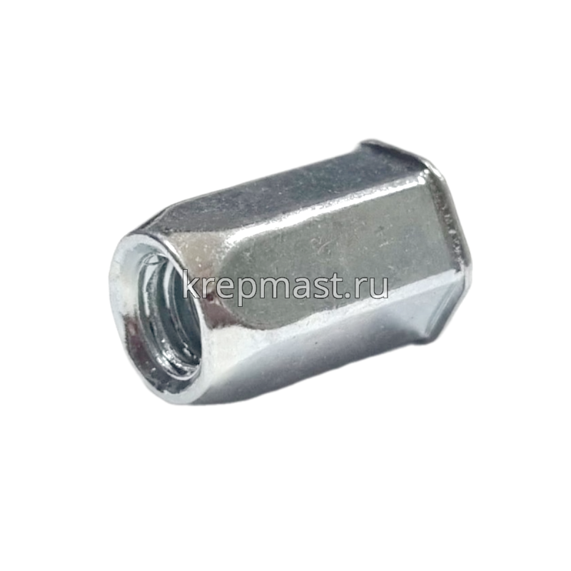 Гайка-заклепка HARPOON М 6 х 15мм НЕХ1-UB-S уменьшенный борт, 6гранные, первая длина