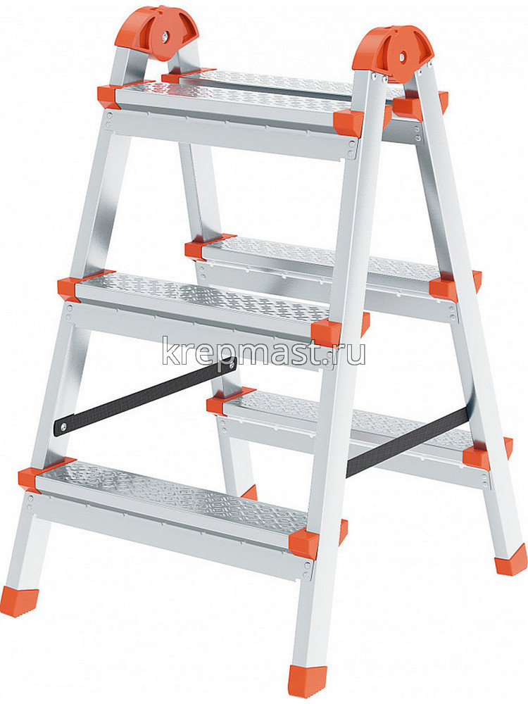 Стремянка-лестница стальная 2х сторонняя FIT 3 ступени