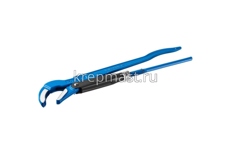 Ключ трубный рычажный ЗУБР изогнутые губки №2, 1,5