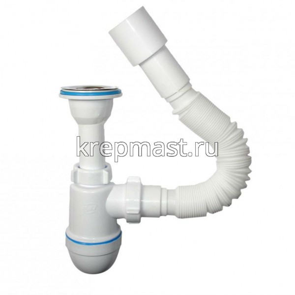 Сифон АНИ ПЛАСТ (С0110 / С5510) 1 1/2*40 с г/тр. 40х50 (2 гайки)