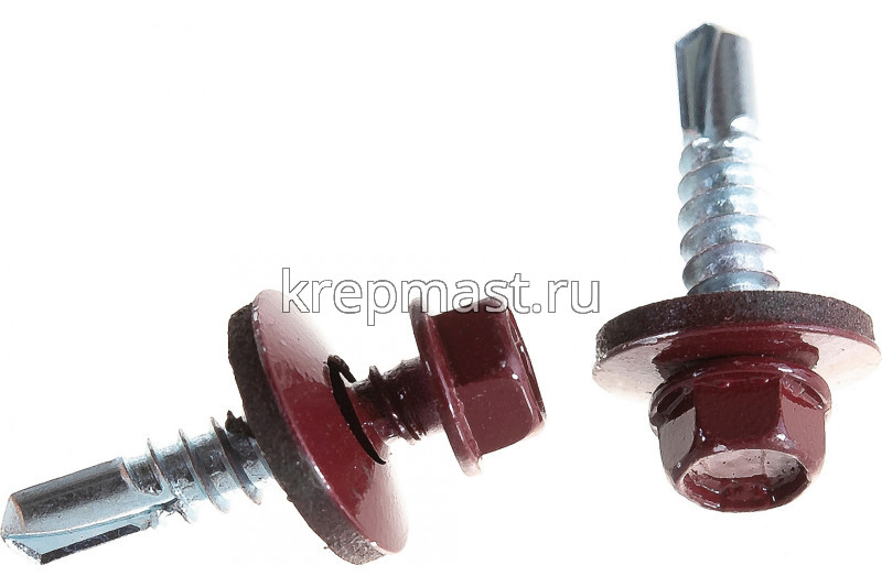 Саморез д/кровли краш. 5,5х25 RAL 3005