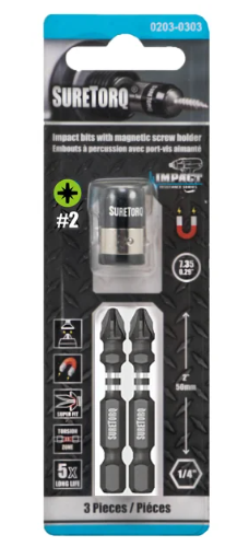 ST IMPACT Набор БИТА РZ 2х50мм 2шт + магнитная муфта